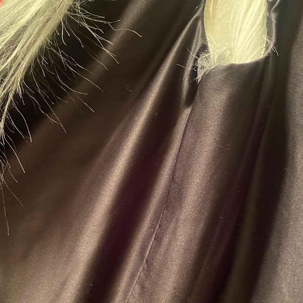Kensie Black and White Ombre Faux Fur Vest - Picture 5 of 6